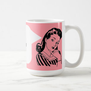 Café Vintage Betty - secretário Personalized Caneca de