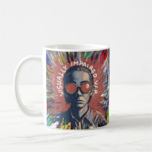 Café Visualmente Imparável Perda de visão da caneca VIP