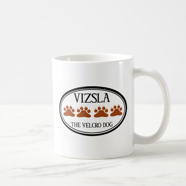 Café Vizsla a caneca do cão de Velcro (Direita)