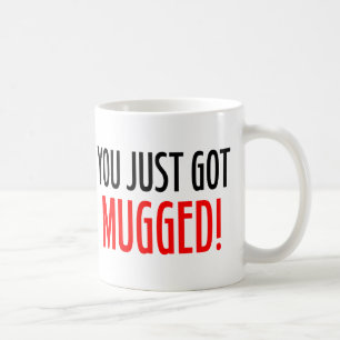 Café Você apenas obteve AGREDIDO! Caneca de Oficial