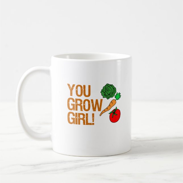 Café Você cresce a caneca de jardinagem engraçada das (Esquerda)
