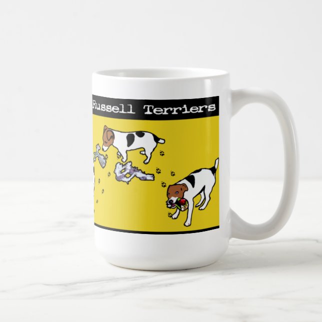 Café Você não sabe a caneca dos terrier de Jack Russell (Direita)