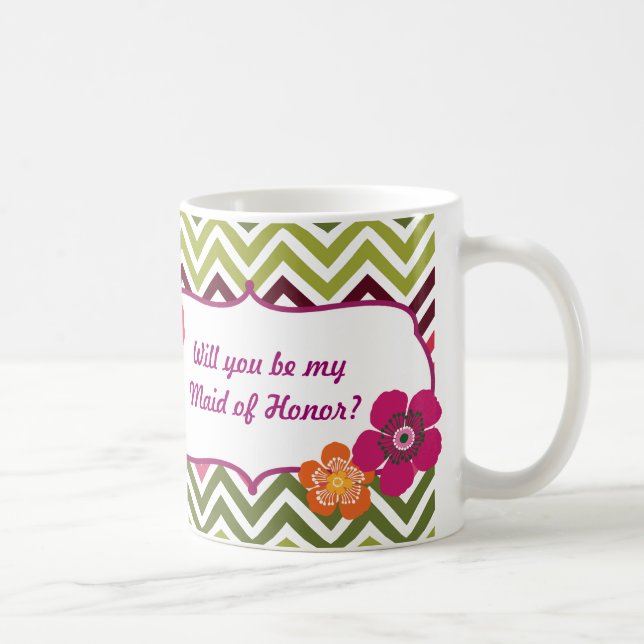Café Você será minha caneca da madrinha de casamento (Direita)