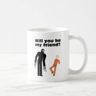 Café Você será minha caneca engraçada de SCP do amig