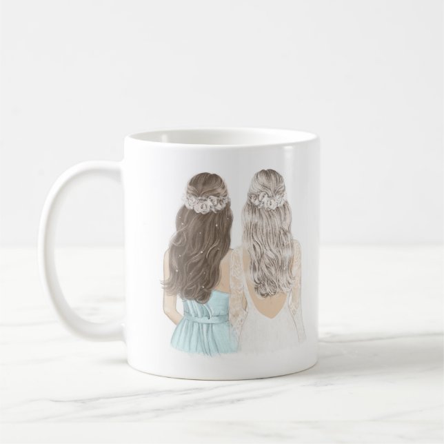 Café Você será minha dama de honra melhor caneca de ami (Esquerda)