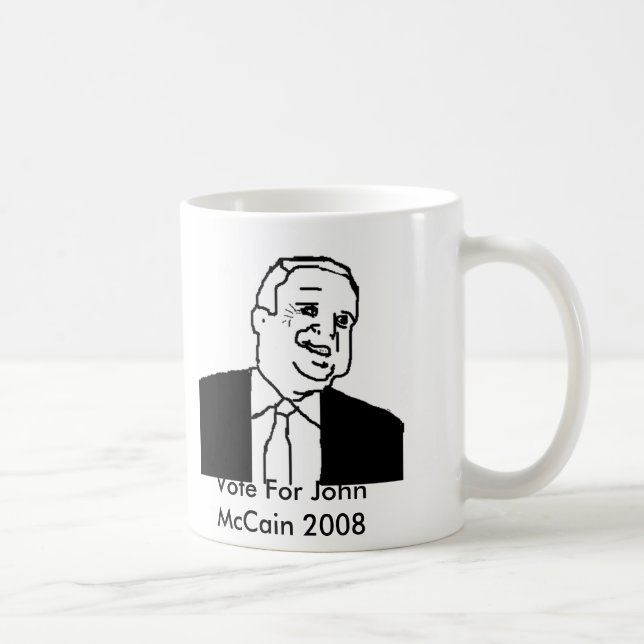 Café Voto para a caneca de John McCain (Direita)