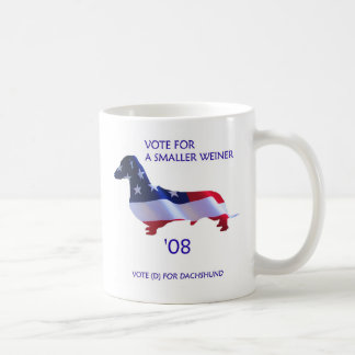 Café Voto para uma caneca menor de Weiner