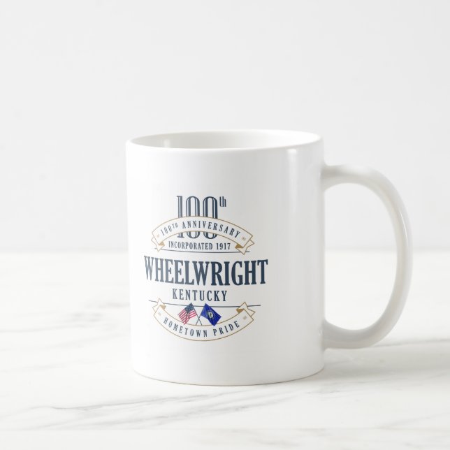 Café Wheelwright, caneca do aniversário de Kentucky (Direita)