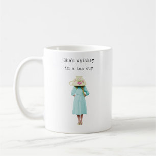Café Whiskey em uma caneca de chá