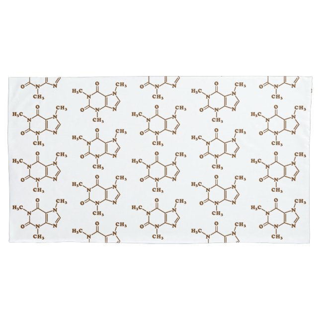 Cafeína - Café - Fórmula Química Molecular (Frente-Esquerda)