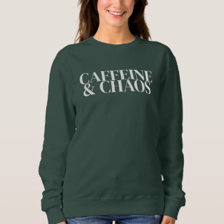 Cafeína e Caos, Camiseta Divertida de Mãe