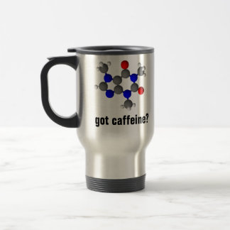cafeína obtida? caneca de café