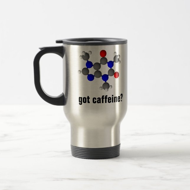 cafeína obtida? caneca de café (Esquerda)