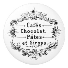Cafés Chocolat Pates Sirops Vintage French