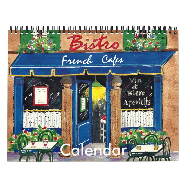 Cafés franceses, calendário (Capa)