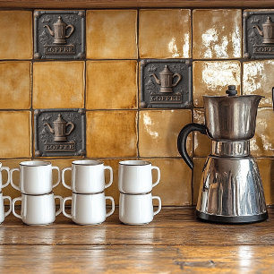 Cafeteira de Pedra de Ferro Rústico