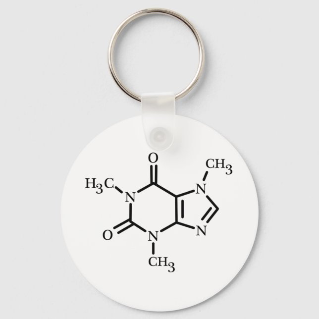Caffeine Molecule chaveiro (Frente)