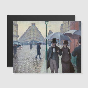 Caillebotte - Rua de Paris Dia Chuvoso Cartão Magn