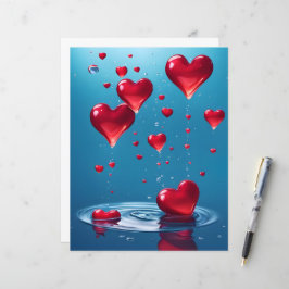 caindo corações brilhantes do Amor