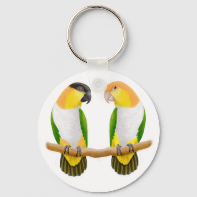Caique Parrot Love Chaveiro (Frente)