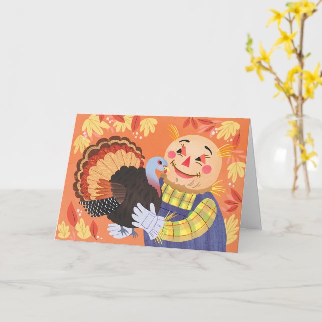 Cair da espantaria do outono e do Cartão Turquia (Flor Amarela)