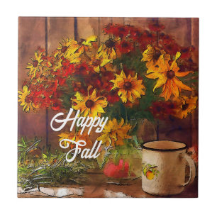 Cair flores e passar caneca com texto personalizáv