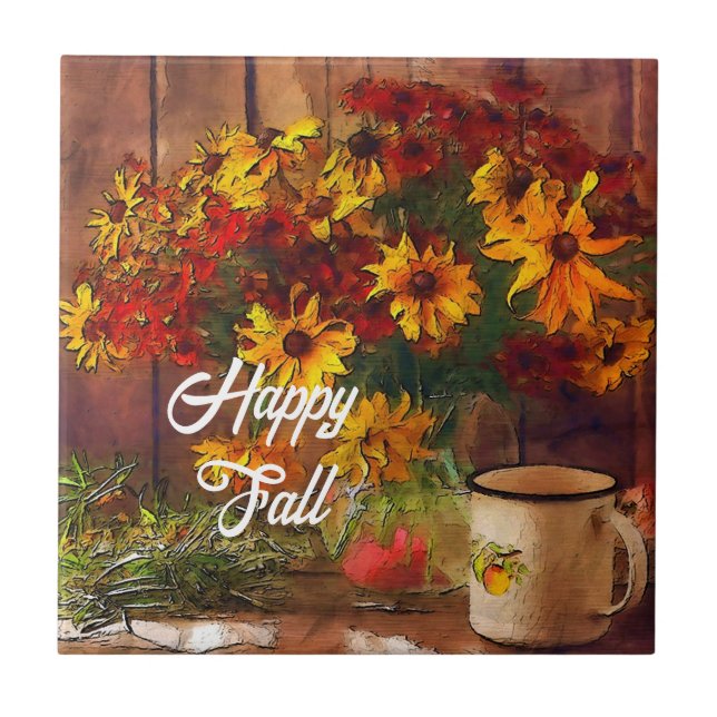 Cair flores e passar caneca com texto personalizáv (Frente)