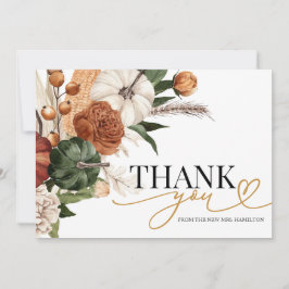 Cair No Cartões de agradecimentos Do Chá de panela