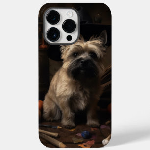Cairn Terrier Abóboras Halloween Assustador