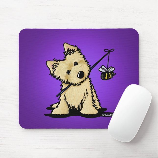 Cairn Terrier Beekeeper Mousepad (Com mouse)