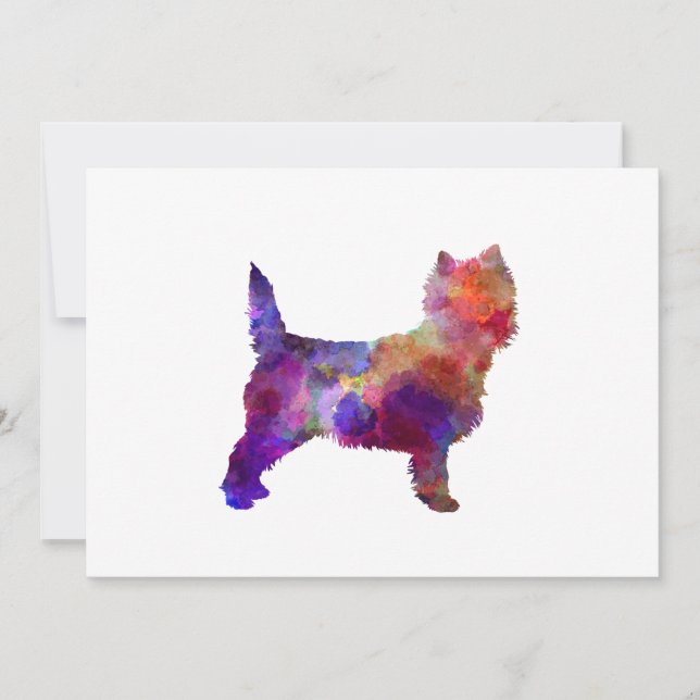 Cairn Terrier in watercolor (Frente)