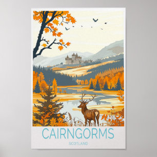 Cairngorms Poster de viagens - Scotland Viagem Wal
