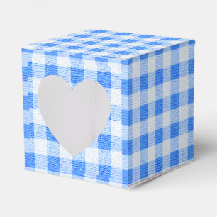 caixa azul do favor da xadrez do guingão