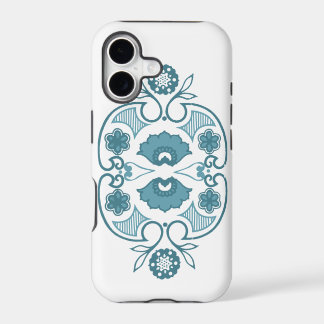 Caixa azul do iPhone 5 do horizonte de Pyrex