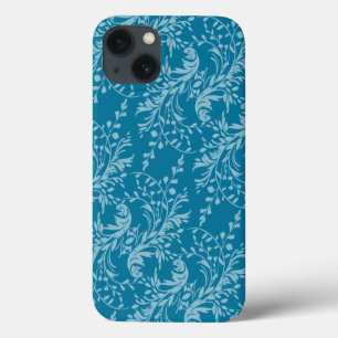 Caixa azul modelada damasco do ipad da cerceta do