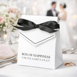 Caixa Branca de Felicidade para Sua Majestade