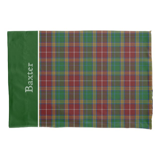 Caixa clássica do travesseiro da xadrez de Tartan (Frente)