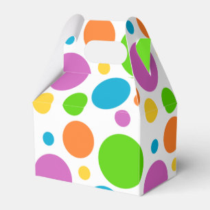 Caixa Colorida de Favoritos de Ponto Polka