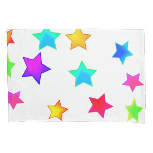 Caixa colorida do travesseiro das estrelas