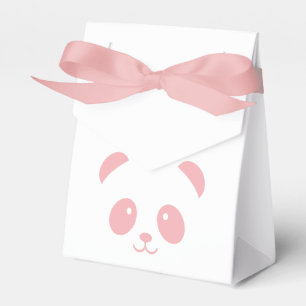 Caixa cor-de-rosa bonito e peluches do favor da