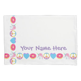 Caixa customizável do travesseiro de Emoji - paz,