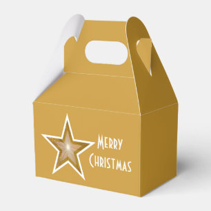 Caixa de adoração de ouro de Natal Dourado impre