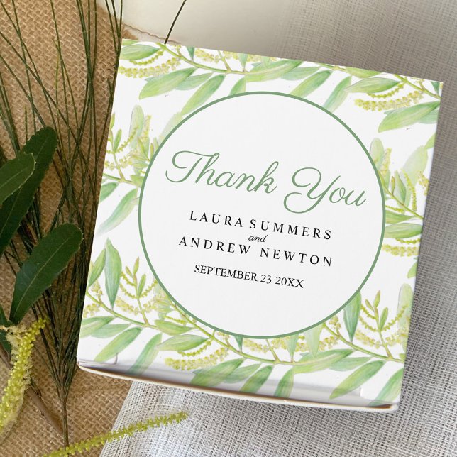 Caixa de adornamento de fita branca verde-aquática (Criador carregado)