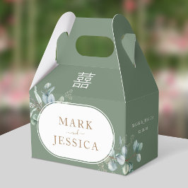 Caixa de Agradecimento Casamento Felicidade Dupla