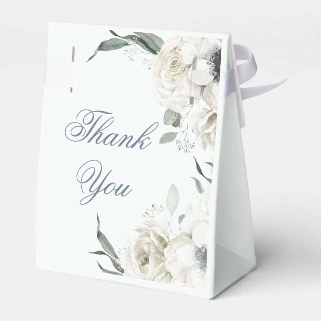 Caixa de Agradecimento de Casamento com Florais Br (Verso)