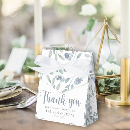 Caixa de Agradecimento de Casamento em Azul Poeire