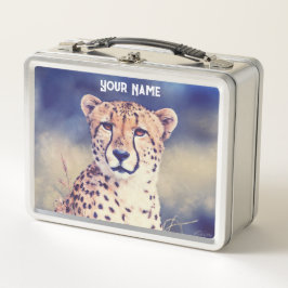 Caixa de Almoço Cheetah Grace - Presente Personali