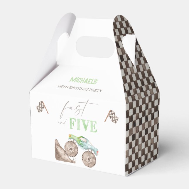 Caixa de Aniversário do Caminhão Rápido Cinco Mons (Frente)