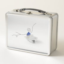 Caixa de arte costeira azul-marinho de Diamond