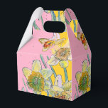 Caixa de Bolo de Pintor de Flor de Daffodil<br><div class="desc">Flor Daffodil Painting Watercolor Flóral Birthday Cake Box. Um produto glorioso feito de minhas pinturas de aquarela originais.</div>